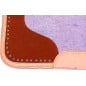 Studded Brown Contour Therapeutic Western Saddle Pad