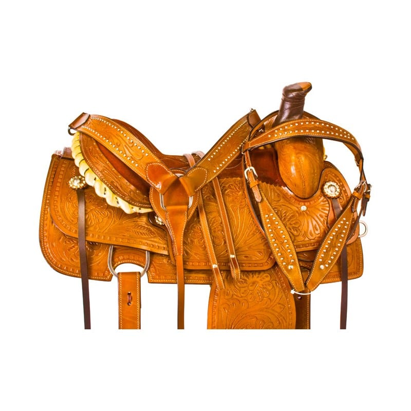 Chestnut Western Roping Ranch Work Horse Saddle Tack 16