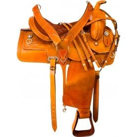 9994 Chestnut Western Pleasure Trail Horse Saddle Tack 15 18