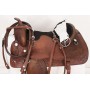 New 17 Brown Leather Trail Pleasure Western Saddle W Tack