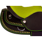 Lime Green Dura Leather Youth Kids Pony Saddle Tack 12 13