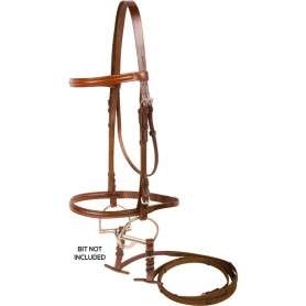 10029 Brown All Purpose Leather Jumping English Horse Bridle Reins