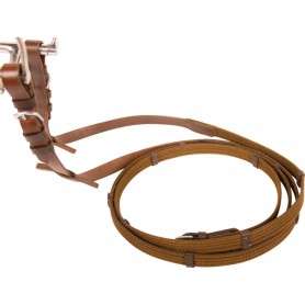 10029 Brown All Purpose Leather Jumping English Horse Bridle Reins