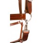 Brown Leather Triple Stitched Adjustable Padded Horse Halter