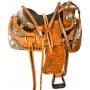 Beautiful Silver Gold Western Horse Show Saddle Tack 16