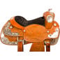 Tan Silver Western Pleasure Show Horse Saddle Tack 15