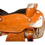 Tan Silver Western Pleasure Show Horse Saddle Tack 15