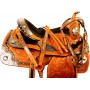 Premium Silver Leather Western Show Horse Saddle Tack 16