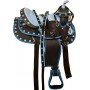 Blue Concho Western Trail Synthetic Horse Saddle Tack 14