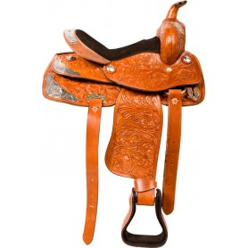 10044H Youth Kids Silver Western Horse Show QH Saddle Tack 13
