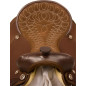 Arabian Brown Synthetic Western Horse Saddle Tack 15