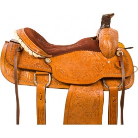 10091 Studded Western Roper Ranch Work Horse Saddle Tack 16