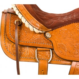 10091 Studded Western Roper Ranch Work Horse Saddle Tack 16