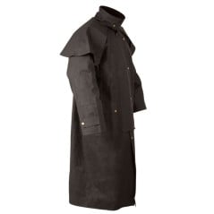 10098 Black Full Length Mens Womens Australian Duster Coat S 6XL