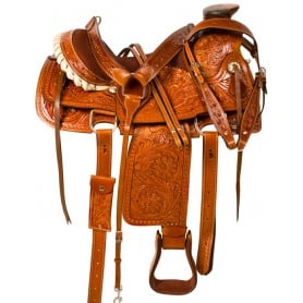 10112 Wade Tree A Fork Ranch Roping Western Horse Saddle 15 16
