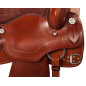 Brown Western Ranch Training Trail Horse Saddle Tack 15