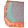 Turquoise Gray Therapeutic Wool Felt Western Horse Saddle Pad