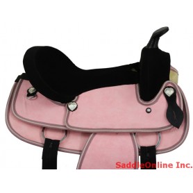 New 8 12 13 Western Pony/ Mini Horse Pink Cordura Saddle