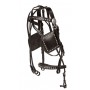 Black Leather Studded Single Pony Driving Cart Harness