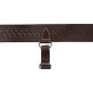 Dark Brown Leather Western Back Cinch Girth Billet Straps