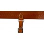 Chestnut Tooled Leather Western Back Cinch Girth Billet Straps