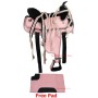 New 14 15 Or 16 Beautiful Pink Cordura Saddle W Tack & Pad