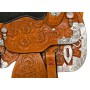 Silver Leather Western Pleasure Show Horse Saddle Tack 16