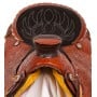 Chestnut Tooled Leather Roping Western Horse Saddle 15 18