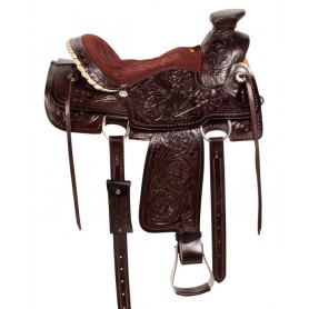 10172 Dark Brown Roping Western Ranch Horse Saddle Tack 16