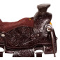 Dark Brown Roping Western Ranch Horse Saddle Tack 16