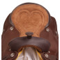 Western Brown Synthetic Pleasure Trail Saddle Tack 14 18