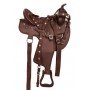 Brown Arabian Synthetic Trail Western Saddle Tack 16 17
