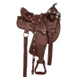 Brown Gaited Synthetic Trail Western Saddle Tack 16 17