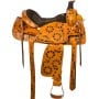 Black Inlay Roping Ranch Western Horse Saddle Tack 16