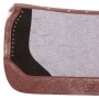 Gray Felt Black Suede Show Roping Western Horse Saddle Pad