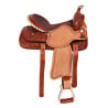 Rough Out Leather Barrel Trail Western Horse Saddle Tack 15