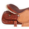 Rough Out Leather Barrel Trail Western Horse Saddle Tack 15