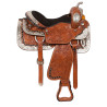 Silver Western Pleasure Leather Show Horse Saddle Tack 16