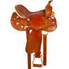 Hand Carved Studded Gaited Western Horse Saddle 14 16