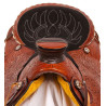 Chestnut Tooled Leather Roping Western Mule Saddle 17