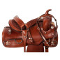 Brown Western Ranch Training Trail Mule Saddle Tack 16