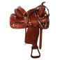 Brown Western Ranch Training Trail Mule Saddle Tack 16