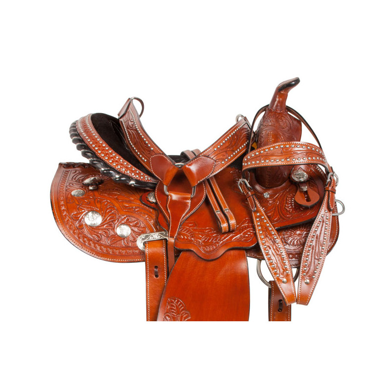 Details about   Synthetic Western Barrel Racing Horse Saddle Size: Inch 10" To 14" 