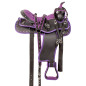 Purple Crystal Western Trail Light Horse Saddle Tack 16