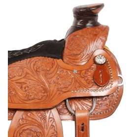 10216M Studded A Fork Ranch Roping Western Mule Saddle 16 17