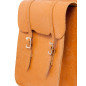 Large Chestnut Tan Leather Tooled Western Saddle Bags
