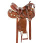 Western Leather Pleasure Trail Mule Saddle Tack Set 15 16