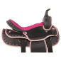 Pink Crystal Synthetic Western Horse Trail Saddle 14