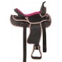 Pink Crystal Synthetic Western Horse Trail Saddle 14