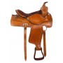 Tan Western Pleasure Trail Leather Horse Saddle Tack 17
